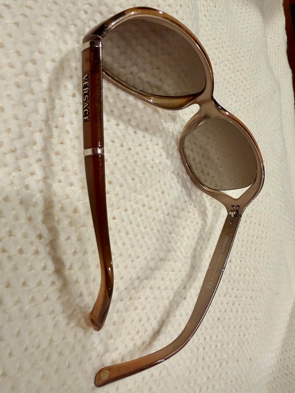 Versace Gradient Brown Women’s Sunglasses with Medusa Accent